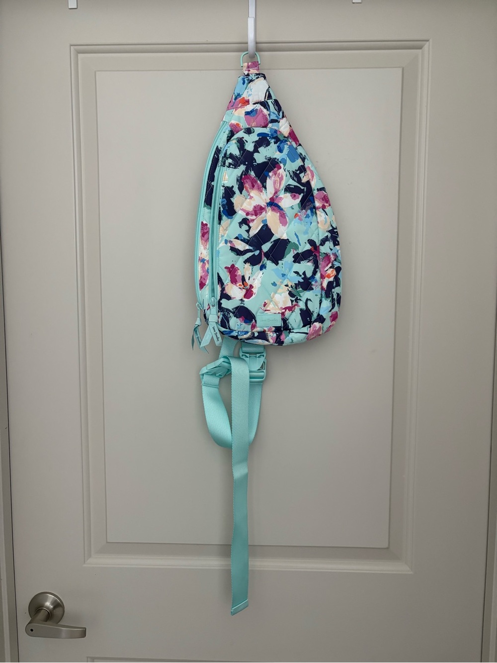 Vera Bradley Mint Floral Sling Bag for Kids